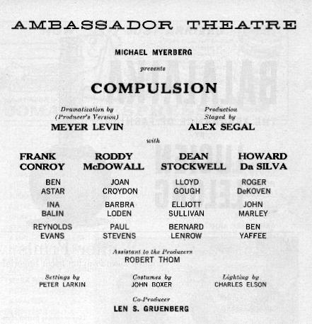 A Tribute to Roddy McDowall - Compulsion (compulsion1.jpg)